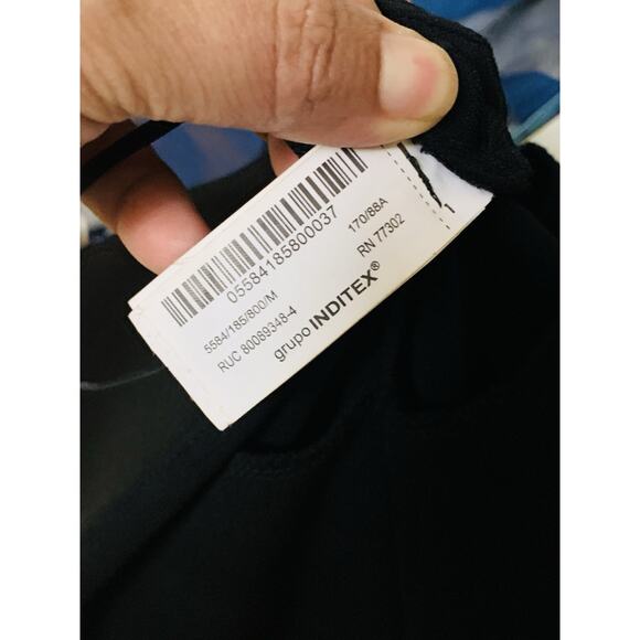 Zara Black Sculpt Fabric Strapless Bodysuit Women's Size Medium NWT - Picture 7 of 7